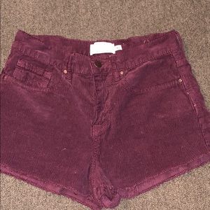 Kendall & Kylie high-waisted corduroy shorts